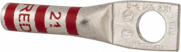 Thomas & Betts Square Ring Terminal: Non-Insulated, 8 AWG, Crimp Connection - 54104