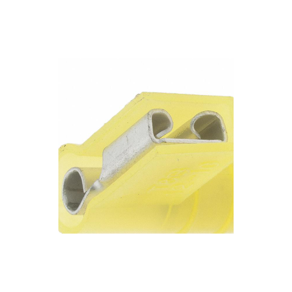Value Collection Wire Disconnect: Female, Yellow, Nylon, 12-10 AWG, 1/4" Tab Width - BD-18387