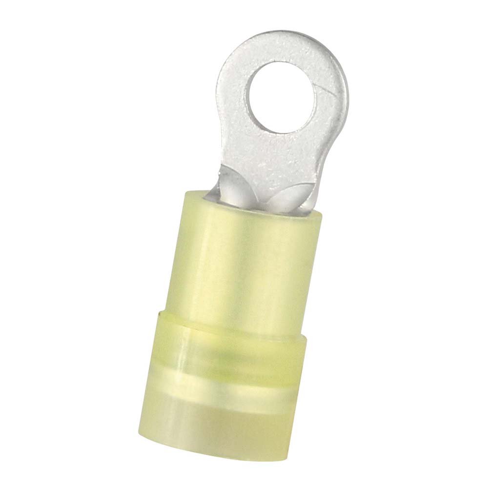 Value Collection Circular Ring Terminal: Partially Insulated, 12 to 10 AWG, Crimp Connection - RNYD5-3.7