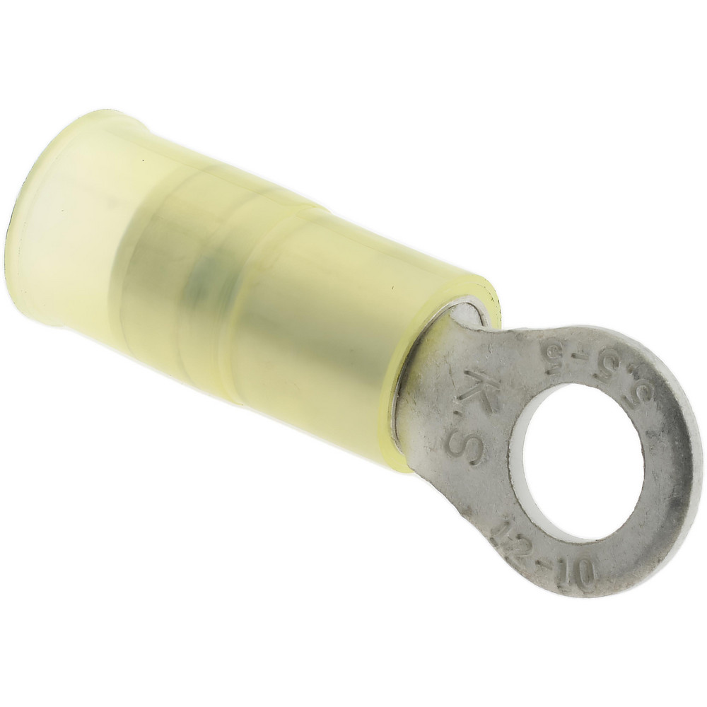 Value Collection Circular Ring Terminal: Partially Insulated, 12 to 10 AWG, Crimp Connection - RNYD5-3.7