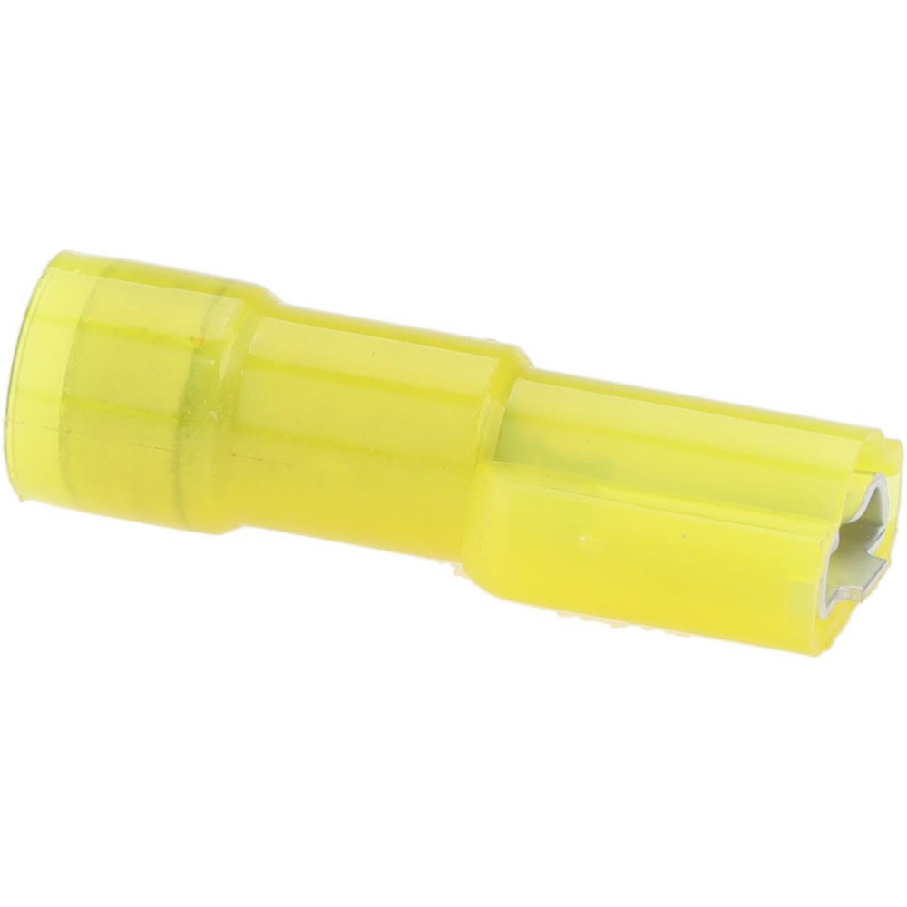 Ideal Wire Disconnect: Female, Yellow, Vinyl, 12-10 AWG, 1/4" Tab Width - 83-9601