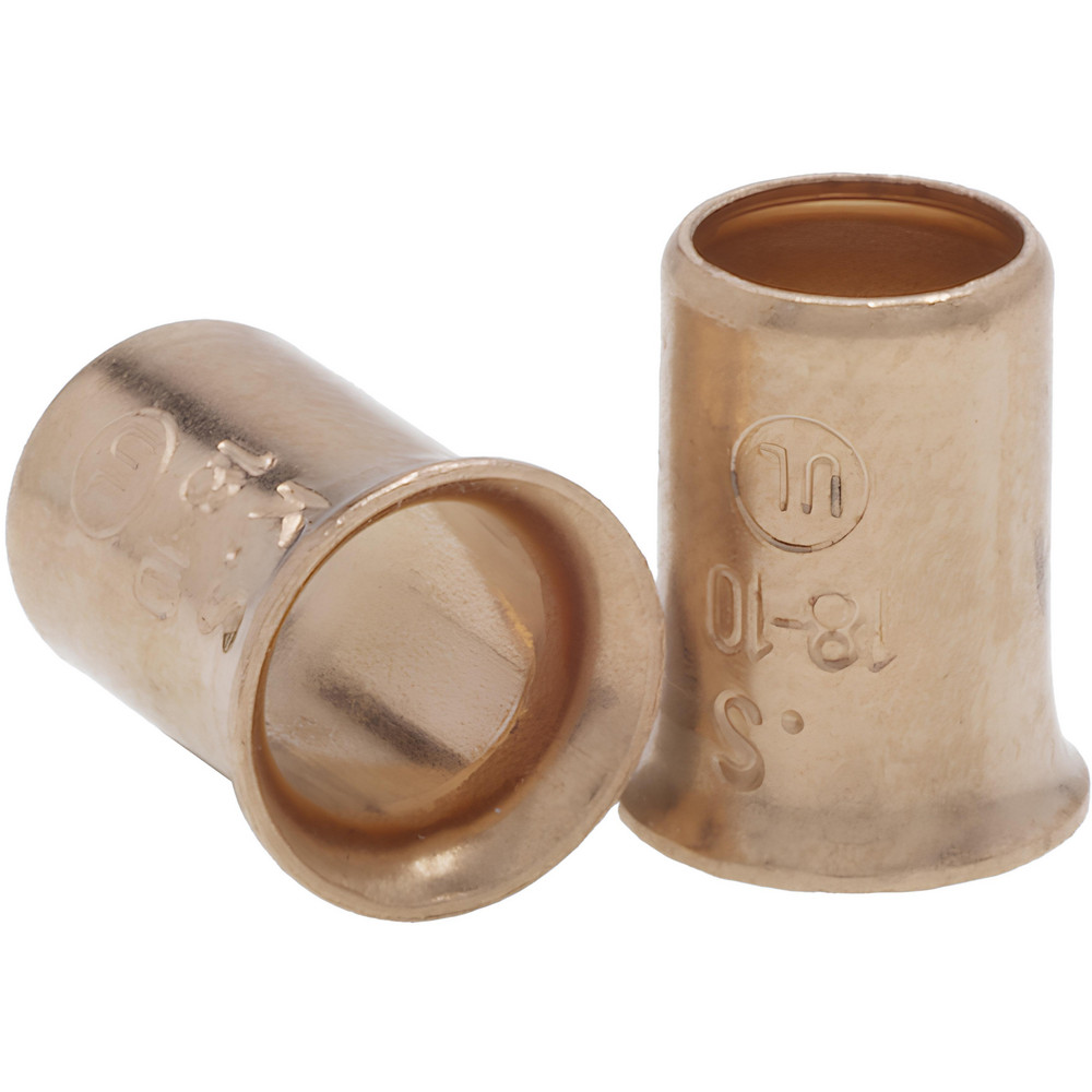 NSI Industries Wire Ferrules: Insulation Type: Non-Insulated; Connection Type: Crimp; Compatible Wire Size (sq mm): 10 AWG, 18; Pin Length: 0.374 in - SB1810-B