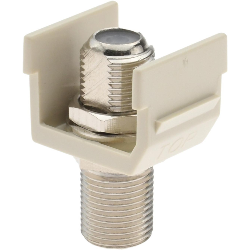 Hubbell Wiring Device-Kellems Coaxial Connectors: Connector Type: F; Termination Method: Compression; Compatible Coaxial Type: RG6; Impedance (Ohms): 100 - SFFX