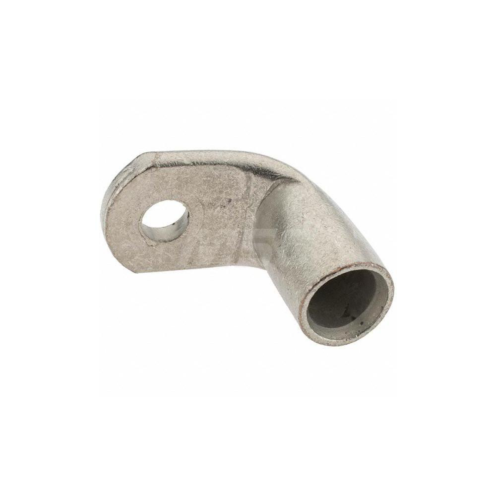 Made in USA Right Angle Ring Terminal: Non-Insulated, 4/0 AWG, Crimp Connection - 6440-781-005FL