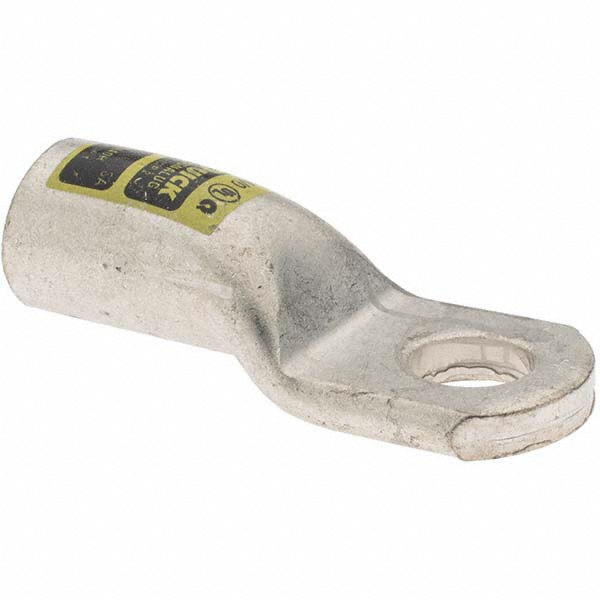 Made in USA Right Angle Ring Terminal: Non-Insulated, 4/0 AWG, Crimp Connection - 6440-781-005FL