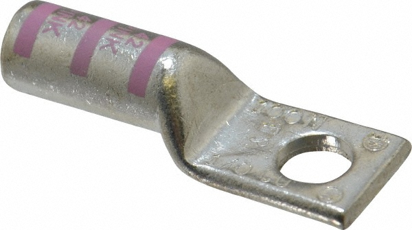 Made in USA Right Angle Ring Terminal: Non-Insulated, 4/0 AWG, Crimp Connection - 6440-781-005FL