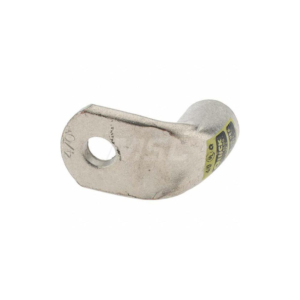 Made in USA Right Angle Ring Terminal: Non-Insulated, 4/0 AWG, Crimp Connection - 6440-781-005FL