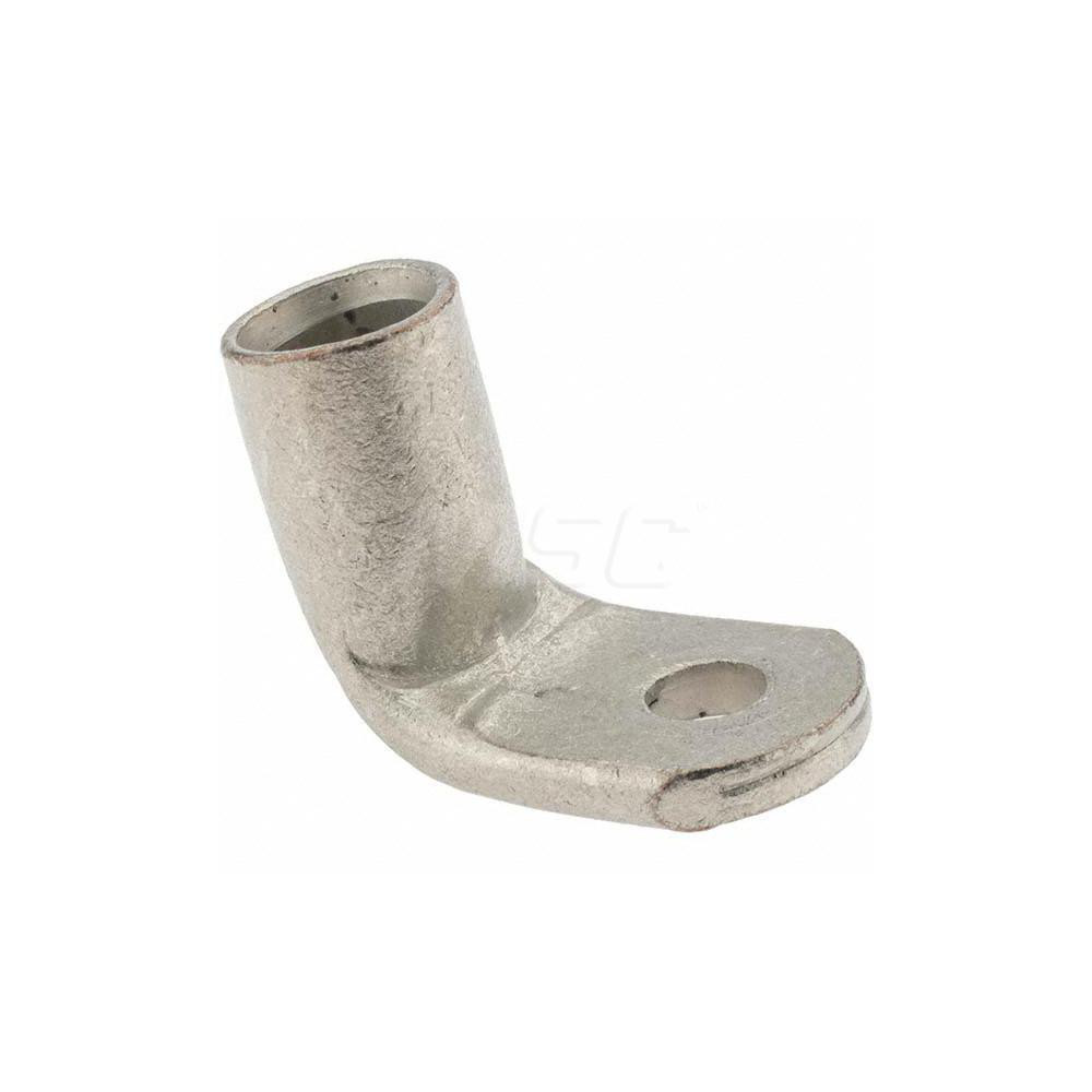 Made in USA Right Angle Ring Terminal: Non-Insulated, 4/0 AWG, Crimp Connection - 6440-781-005FL