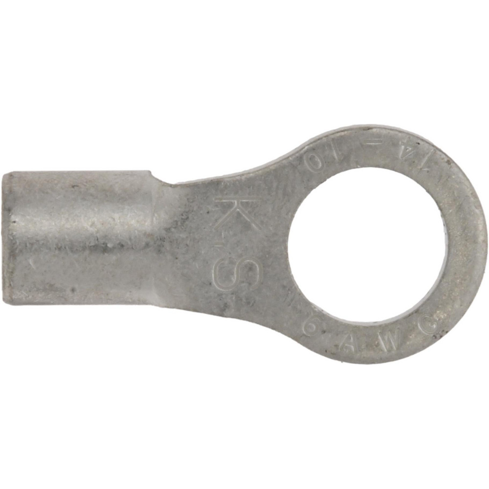 Made in USA Right Angle Ring Terminal: Non-Insulated, 4/0 AWG, Crimp Connection - 6440-781-005FL