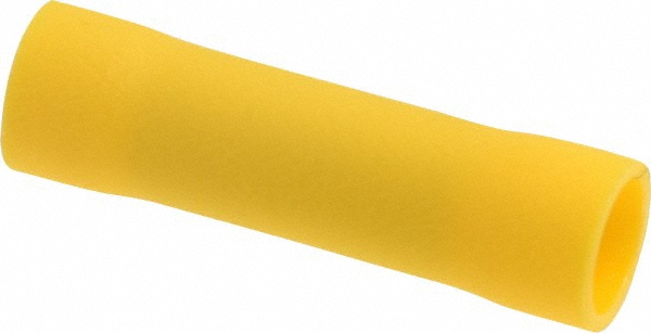 Value Collection Butt Splice Terminal: Crimp-On, Yellow, 12 AWG Min, 10 AWG Max, Fully Insulated, Heat Shrink & Polyolefin - BOW-23847-JAR