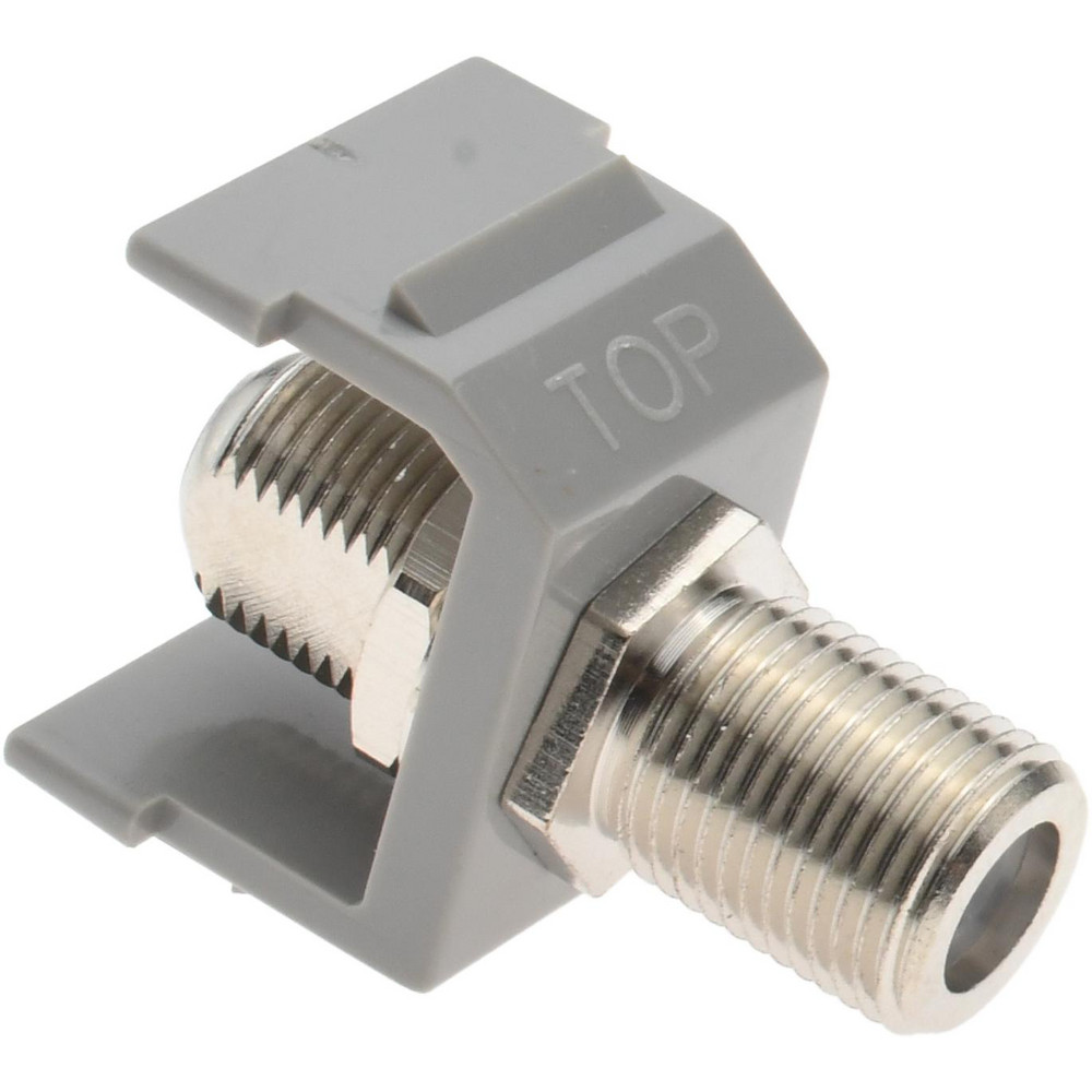 Hubbell Wiring Device-Kellems Coaxial Connectors: Connector Type: F; Termination Method: Compression; Compatible Coaxial Type: RG6; Impedance (Ohms): 100 - SFFGX
