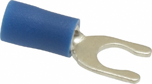 Ideal Standard Fork Terminal: Red, Vinyl, Partially Insulated, #10 Stud, Crimp - 83-7131