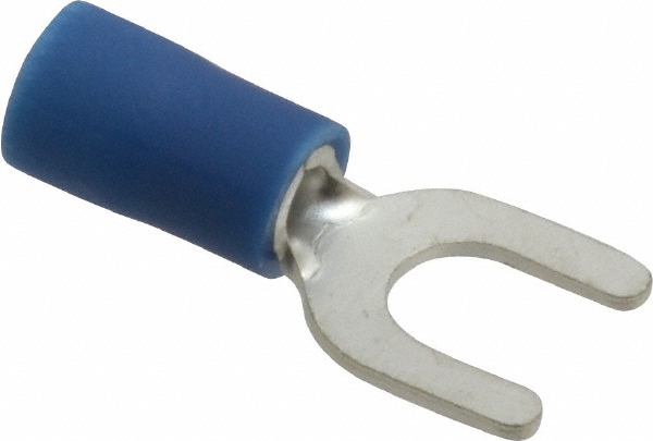 Ideal Standard Fork Terminal: Red, Vinyl, Partially Insulated, #10 Stud, Crimp - 83-7131