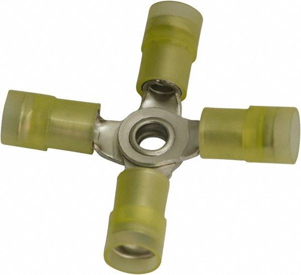 Value Collection Butt Splice Terminal: 12 AWG Min, 10 AWG Max, Partially Insulated, Nylon - Z4WCNYD5