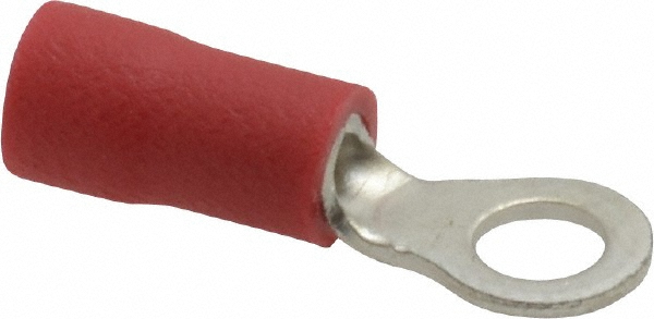 Ideal Circular Ring Terminal: Partially Insulated, 22 to 18 AWG, Crimp Connection - 83-2141
