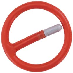Ideal Circular Ring Terminal: Partially Insulated, 22 to 18 AWG, Crimp Connection - 83-2141