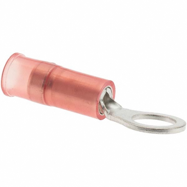 Ideal Circular Ring Terminal: Partially Insulated, 22 to 18 AWG, Crimp Connection - 83-2141