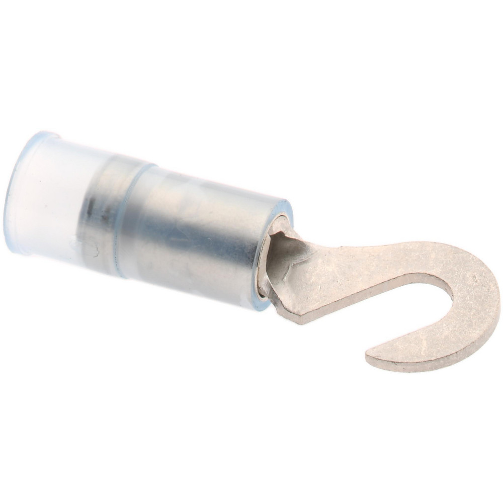Value Collection Hook Ring Terminal: Partially Insulated, 16 to 14 AWG, Crimp Connection - ZHNYD2-3.7-25PK