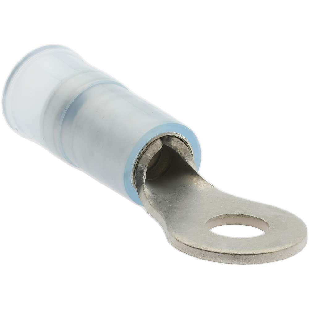 Value Collection D Shaped Ring Terminal: Partially Insulated, 16 to 14 AWG, Crimp Connection - BD-18324