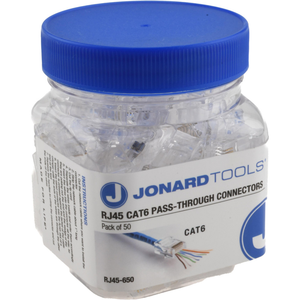 Ideal Modular Connectors: Connector Type: RJ45; Data Rating: Cat6; Number of Positions: 8 - 85-377