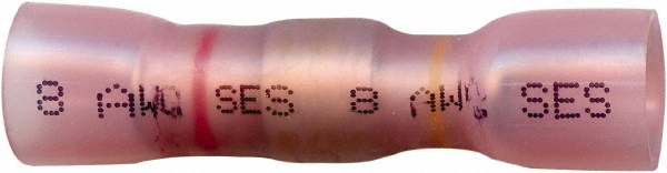 Made in USA Step-Down Terminal: Crimp-On, Seal & Solder, Yellow, 8 to 12-10 AWG, Heat Shrink, Polyolefin - MSC-C21978-S-LF