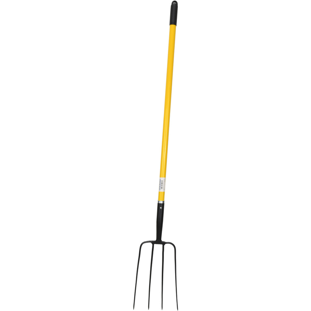 3M Standard Fork Terminal: Yellow, Vinyl, Partially Insulated, #10 Stud, Crimp - 7010297781