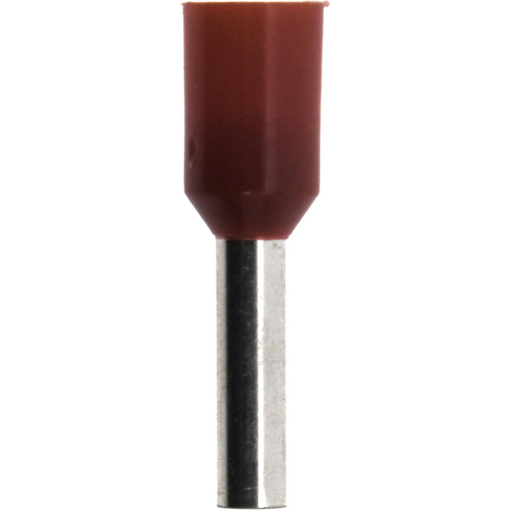 Ideal Standard Fork Terminal: Red, Vinyl, Partially Insulated, #8 Stud, Crimp - 83-7121