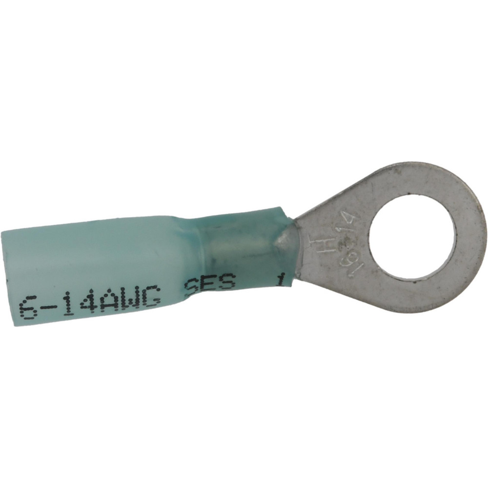 Ideal Circular Ring Terminal: Partially Insulated, 16 to 14 AWG, Crimp Connection - 83-2231