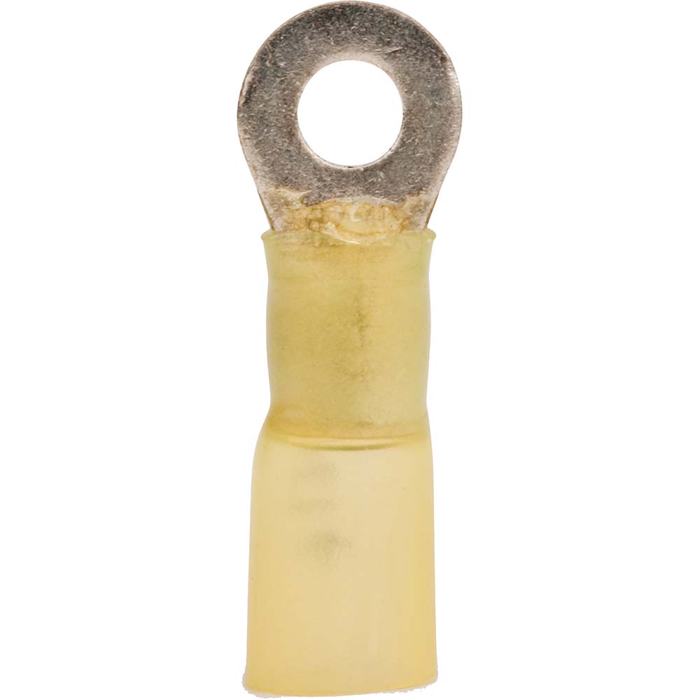 3M Circular Ring Terminal: Partially Insulated, 16 to 14 AWG, Crimp Connection - 7000133390