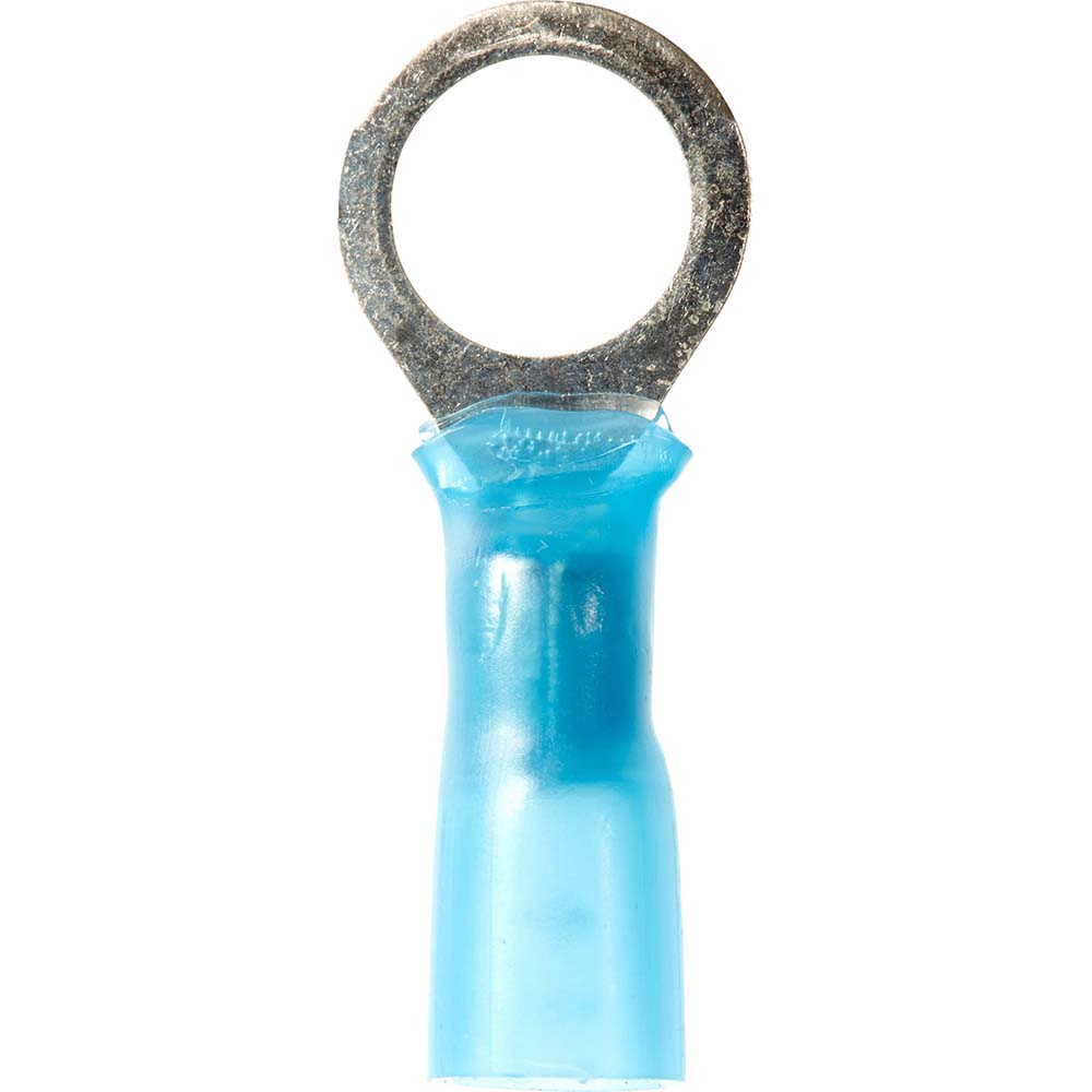 3M Circular Ring Terminal: Partially Insulated, 16 to 14 AWG, Crimp Connection - 7000133390