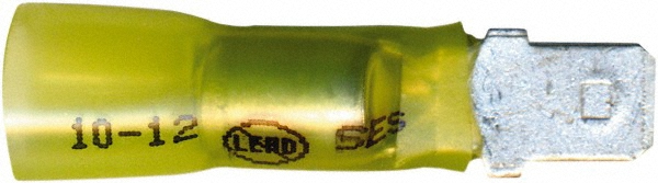 Made in USA 1/4" Wide, Heat Shrink & Polyolefin Insulation, Female Tab Terminal - MSC-23772-LF