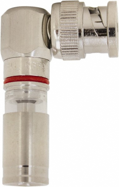 Klein Tools Coaxial Connectors; Connector Type: F-Type; Termination Method: Compression; Compatible Coaxial Type: RG6; Impedance (Ohms): 75 Ω; Body Orientation: Straight; Frequency: 3 GHz; Finish: Nickel; Contact Material: Alloy Steel; Contact Plating: Nickel; Body Material: Brass - VDV814-609