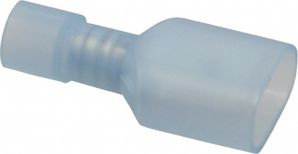 Ideal Wire Disconnect: Male, Blue, Vinyl, 16-14 AWG, 1/4" Tab Width - 83-9981