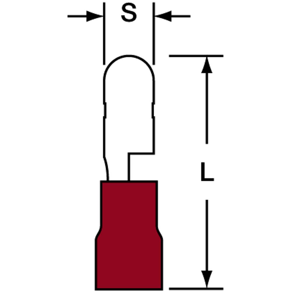 3M 22 to 18 AWG Bullet Connector - 7100165170