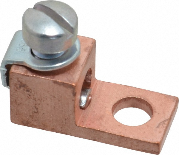Thomas & Betts Square Ring Terminal: Non-Insulated, 1 to 2/0 AWG, Compression Connection - 31009