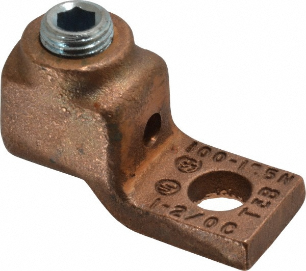 Thomas & Betts Square Ring Terminal: Non-Insulated, 1 to 2/0 AWG, Compression Connection - 31009