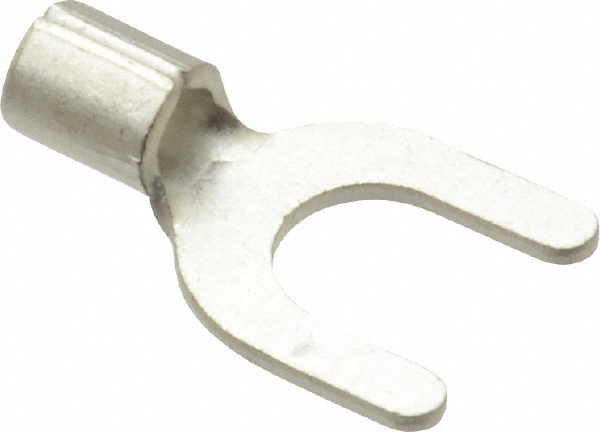 Ideal Standard Fork Terminal: Blue, Vinyl, Partially Insulated, #8 Stud, Crimp - 83-7161