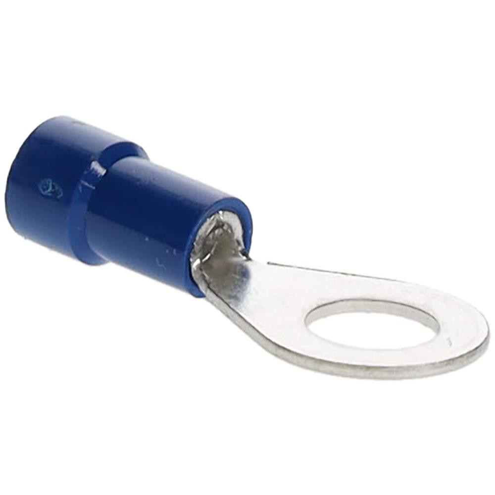 Made in USA Circular Ring Terminal: Fully Insulated, 16 to 14 AWG, Crimp Connection - R4B-14