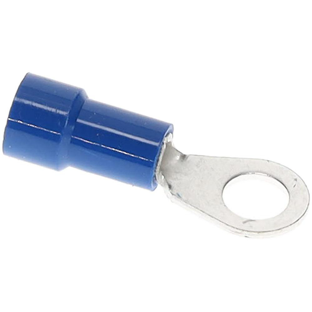 Made in USA Circular Ring Terminal: Fully Insulated, 16 to 14 AWG, Crimp Connection - R4B-14