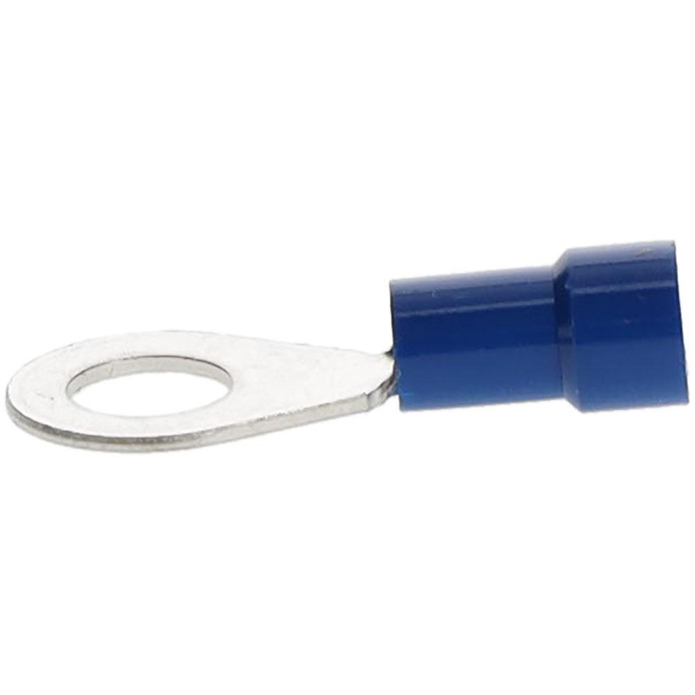 Made in USA Circular Ring Terminal: Fully Insulated, 16 to 14 AWG, Crimp Connection - R4B-14