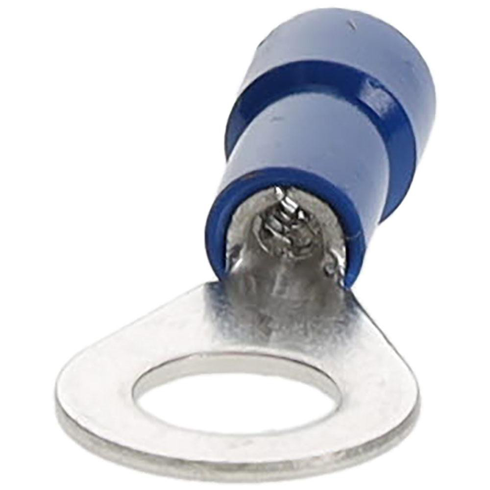 Made in USA Circular Ring Terminal: Fully Insulated, 16 to 14 AWG, Crimp Connection - R4B-14