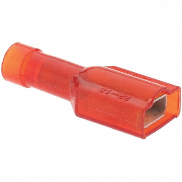 Value Collection Wire Disconnect: Female, Red, Nylon, 22-18 AWG, 1/4" Tab Width - BD-18380