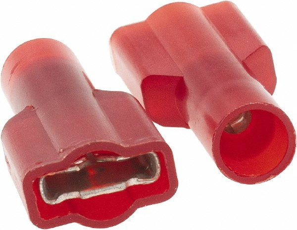 Value Collection Wire Disconnect: Female, Red, Nylon, 22-18 AWG, 1/4" Tab Width - BD-18380