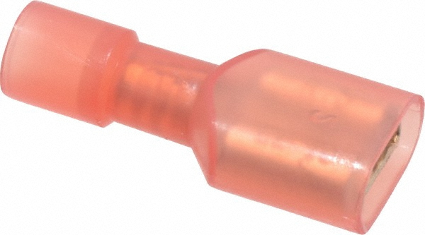 Value Collection Wire Disconnect: Female, Red, Nylon, 22-18 AWG, 1/4" Tab Width - BD-18380