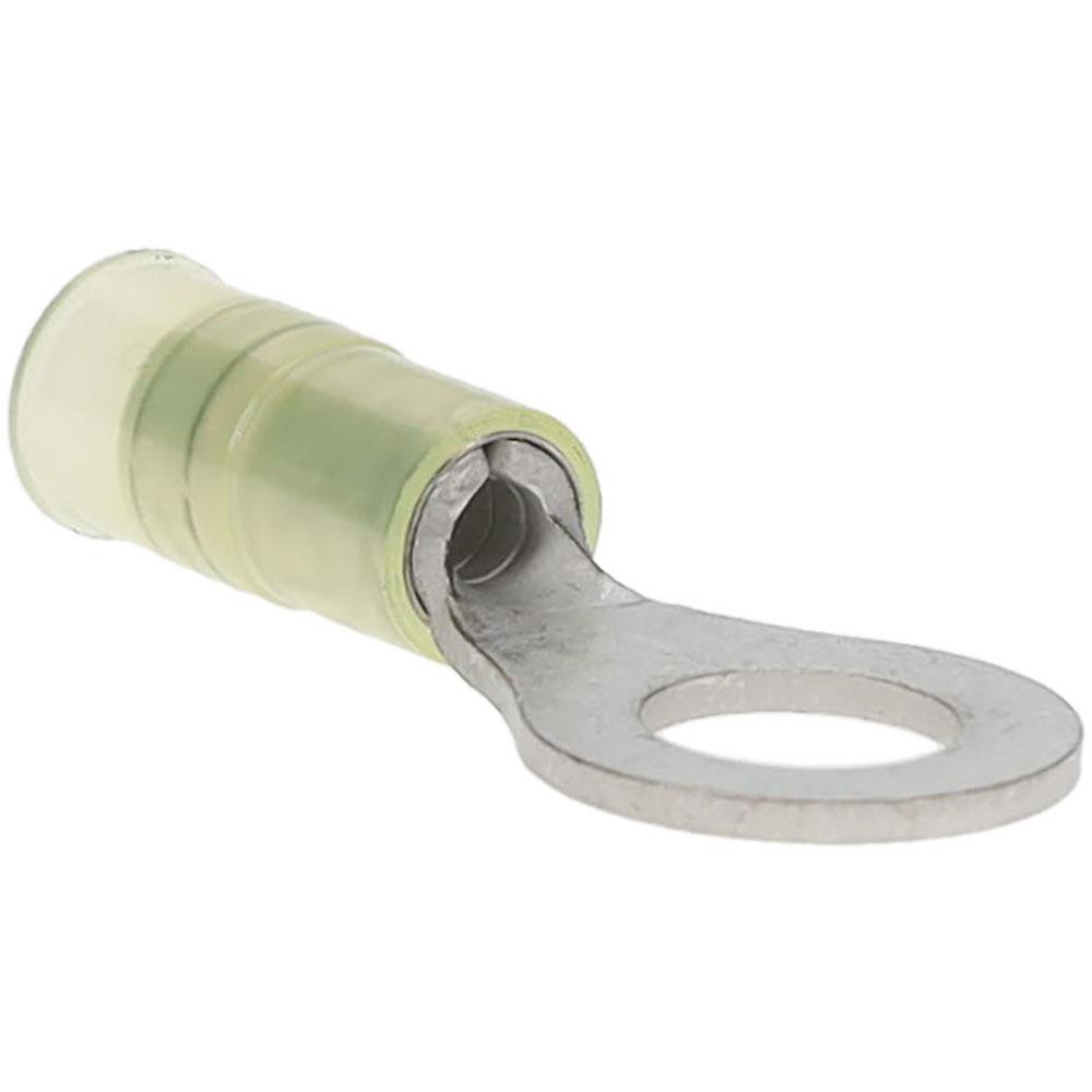Value Collection Circular Ring Terminal: Partially Insulated, 16 to 14 AWG, Crimp Connection - ZRNYD2-10-HD