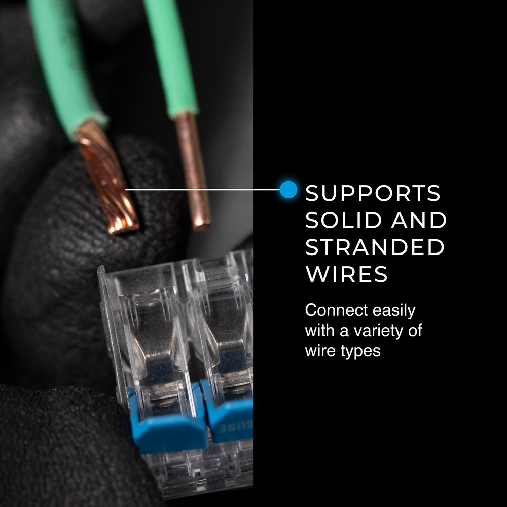 Ideal 10AWG 2 PORT 100/PK PUSH-IN WIRE CONNECTORS - 30-10L32