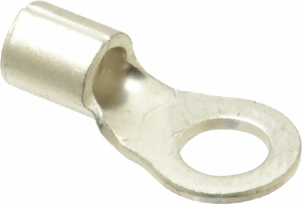 Ideal Circular Ring Terminal: Non-Insulated, 16 to 14 AWG, Crimp Connection - 83-0221