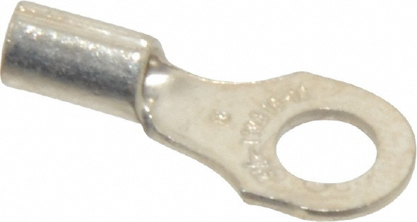 Ideal Circular Ring Terminal: Non-Insulated, 16 to 14 AWG, Crimp Connection - 83-0221