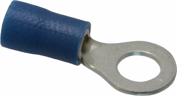 Ideal Circular Ring Terminal: Non-Insulated, 16 to 14 AWG, Crimp Connection - 83-0221