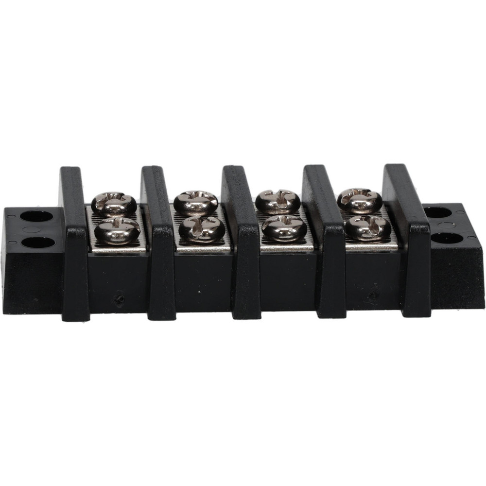 Ideal 2 Poles, 600 Volt, 30 Amp, -40 to 266°F, Polyester Thermoplastic, Polyester Thermoplastic Multipole Terminal Block - 89-202